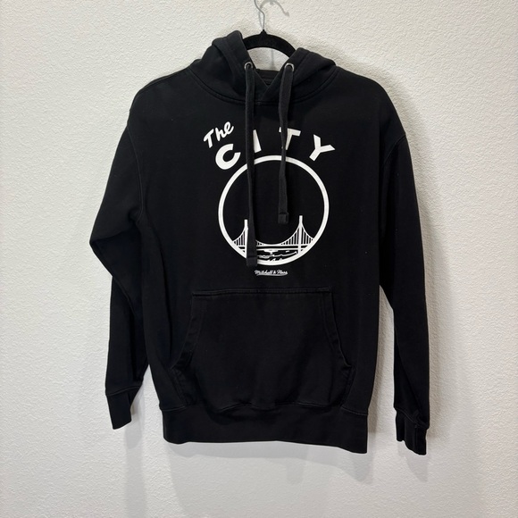 Mitchell & Ness Tops - Mitchell & Ness The City Golden State Warriors Hoodie Black Mens Medium